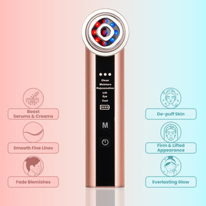 K-Beauty Booster 1.0 (Radio Frequency Only) + 2x Hyaluronic Peptide Hydrating Fluid